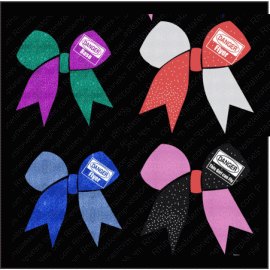 Cheer Bow Danger and Danger Scatter Download EPS SVG