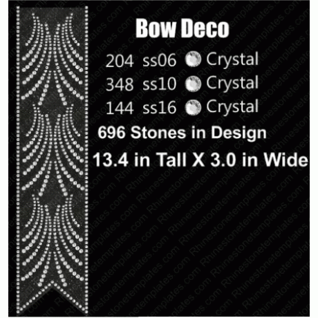 Cheer Bow Deco Rhinestone Download EPS SVG
