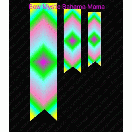 Cheer Bow Mystic Bahama Mama Download Dye Sublimation 