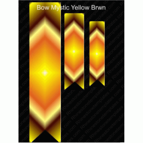 Cheer Bow Mystic Brown and Yellow Download Dye Sublimation 