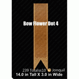 Cheer Bow Flower Dot 4 Rhinestone Download EPS SVG