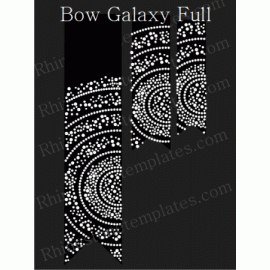 Cheer Bow Galaxy Full Trio Rhinestone Design Download EPS SVG