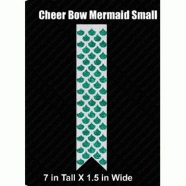 Cheer Bow Mermaid Small Download EPS SVG