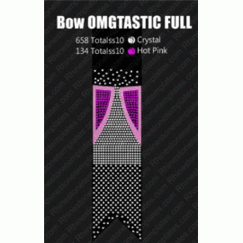 OMGtastic Full Cheer Bow Rhinestone Digital Download EPS SVG