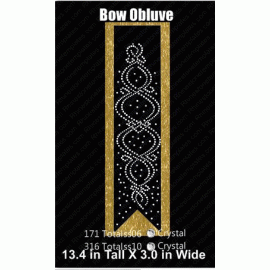 Cheer Bow Obluve Rhinestone Design Download EPS SVG