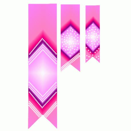 Cheer Bow Pinky DS Stones Trio Rhinestone Design EPS SVG