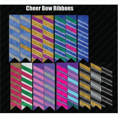 Cheer Bow Ribbons Bundle Download EPS SVG