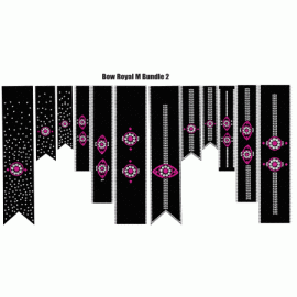 Cheer Bow Royal Bundle 2 Digital Design EPS SVG