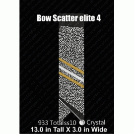 Cheer Bow Scatter Elite 4 Rhinestone Download EPS SVG