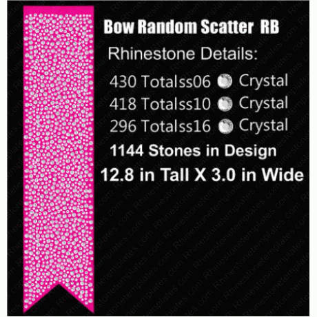 Cheer Bow Random Scatter RB Download EPS SVG