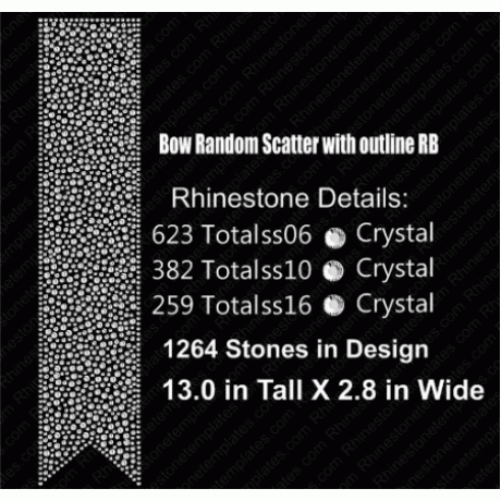 Cheer Bow Random Scatter with outline RB Download