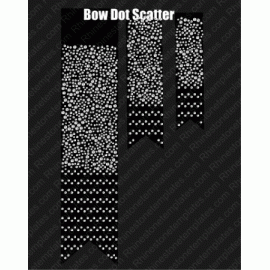 Cheer Bow Dot Scatter Rhinestone Digital EPS SVG