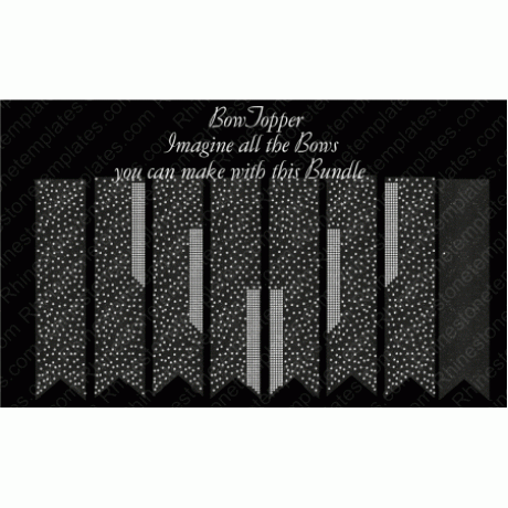 Cheer Bow Topper Scatter Bundle Rhinestone Download EPS SVG