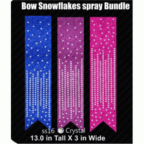 Cheer Bow Snowflakes Bundle Rhinestone Download EPS SVG