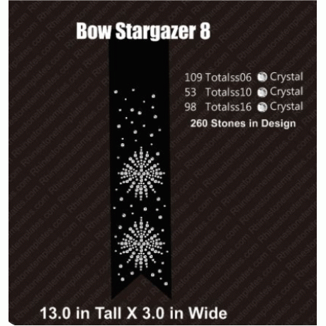 Cheer Bow Stargazer 8 Rhinestone Design Download EPS SVG Cheer Bow Stargazer 8 Rhinestone Design Download EPS SVG