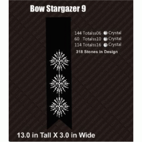 Cheer Bow Stargazer 9 Rhinestone Design Download EPS SVG Cheer Bow Stargazer 9 Rhinestone Design Download EPS SVG