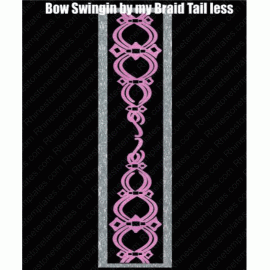 Cheer Bow Swingin by my Braid Tailless Design Download SVG EPS