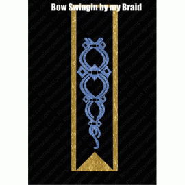 Cheer Bow Swingin By my Braid Design Download EPS SVG