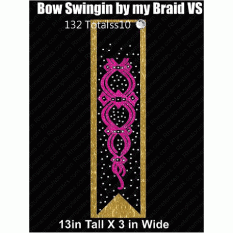 Cheer Bow Swingin by my Braid VS Rhinestone Design Download EPS SVG Cheer Bow Swingin by my Braid VS Rhinestone Design Download EPS SVG