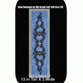 Cheer bow Swinging by my Braid full Tailless VS Download EPS SVG