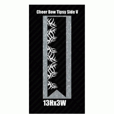 Cheer Bow Tipsy Side V Download EPS SVG