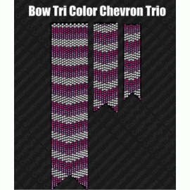 Cheer bow Tri Color chevron Trio Rhinestone Download