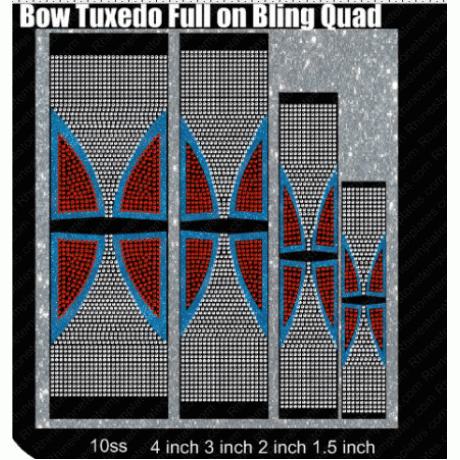 Cheer bow Tuxedo full on Bling Quad Tailless Download EPS SVG