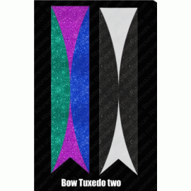 Cheer Bow Tuxedo Two Rhinestone Digital Download EPS SVG