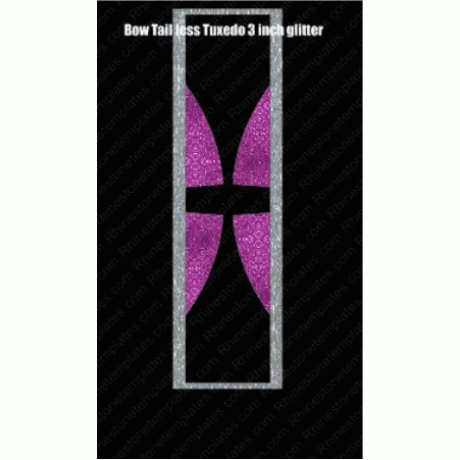 Cheer Bow Tuxedo 3 inch V Download EPS SVG