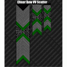 Cheer Bow V V Scatter Trio Design EPS SVG