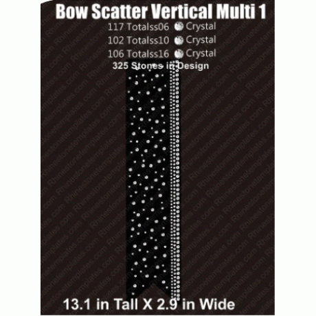 Cheer Bow Vertical Scatter Multi 1 Rhinestone Download EPS SVG Cheer Bow Vertical Scatter Multi 1 Rhinestone Download EPS SVG