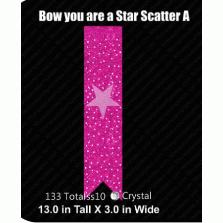 Cheer Bow you are a Star Scatter A Rhinestone Download