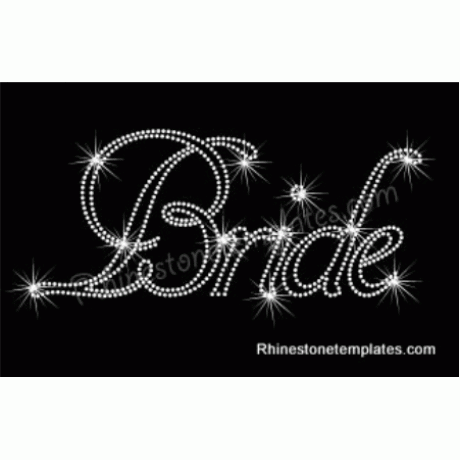 Bride Fancy 8 Rhinestone Template