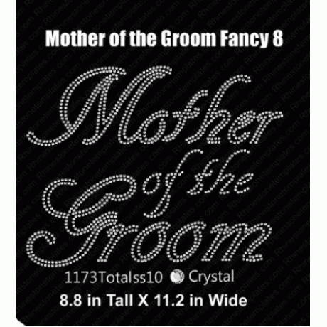 Mother of the Groom Fancy 8 Rhinestone Download EPS SVG