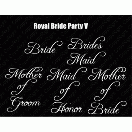 Royal Bride Party V Digital Design EPS SVG