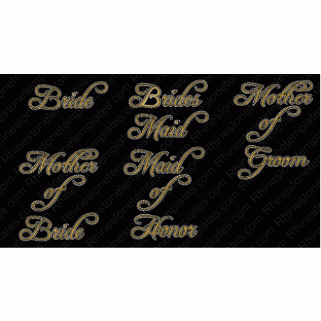 Royal Bride Party Stones Digital EPS SVG