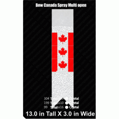 Cheer Bow Canada Spray Open Download EPS SVG