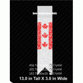 Cheer Bow Canada Spray Multi Rhinestone Download EPS SVG