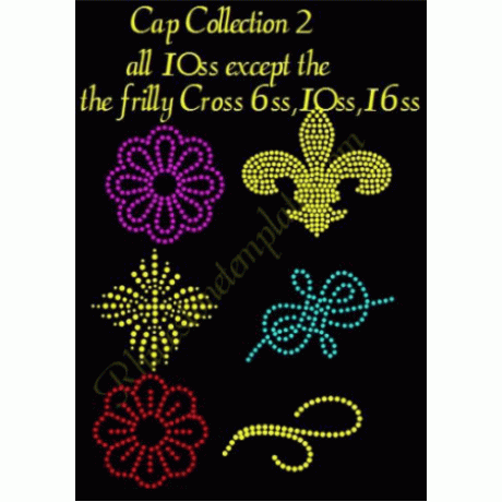 Cap Hat Collection 2 Rhinestone Download EPS SVG