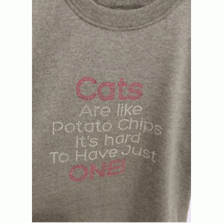 Cats are like Potato chips Design EPS SVG