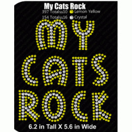 My Cats Rock Digital Download EPS SVG