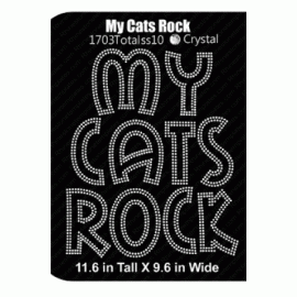 My Cats Rock LG Digital Download EPS SVG