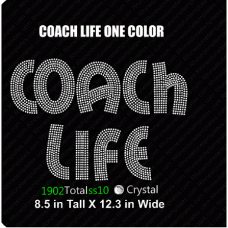 Coach Life Rhinestone Download EPS SVG PLT