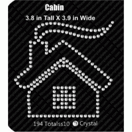 Cabin Rhinestone Download EPS SVG