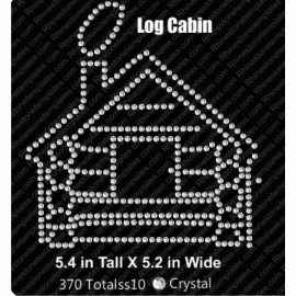 Log Cabin Rhinestone Download EPS SVG