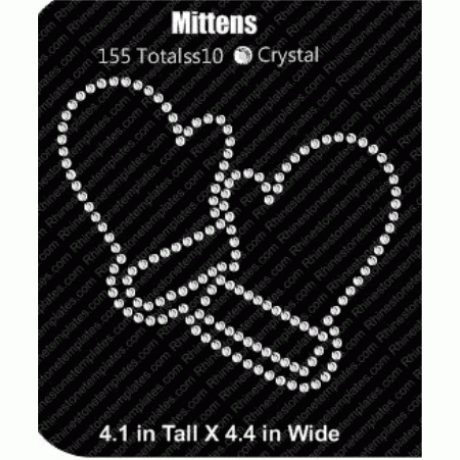 Mittens Rhinestone Download EPS SVG