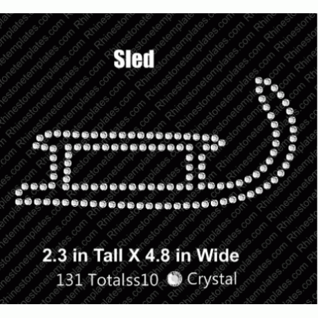 Sled Rhinestone Download EPS SVG