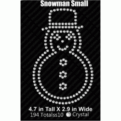 Snowman Small Rhinestone Download EPS SVG
