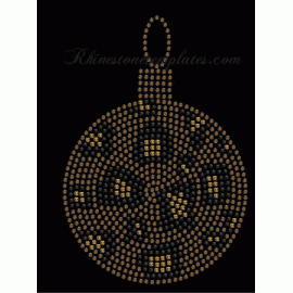 Leopard Christmas Bulb Rhinestone Download EPS SVG