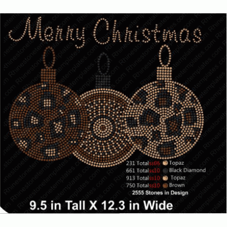 Merry Christmas Leopard Bulbs Rhinestone Download eps svg Merry Christmas Leopard Bulbs Rhinestone Download eps svg
